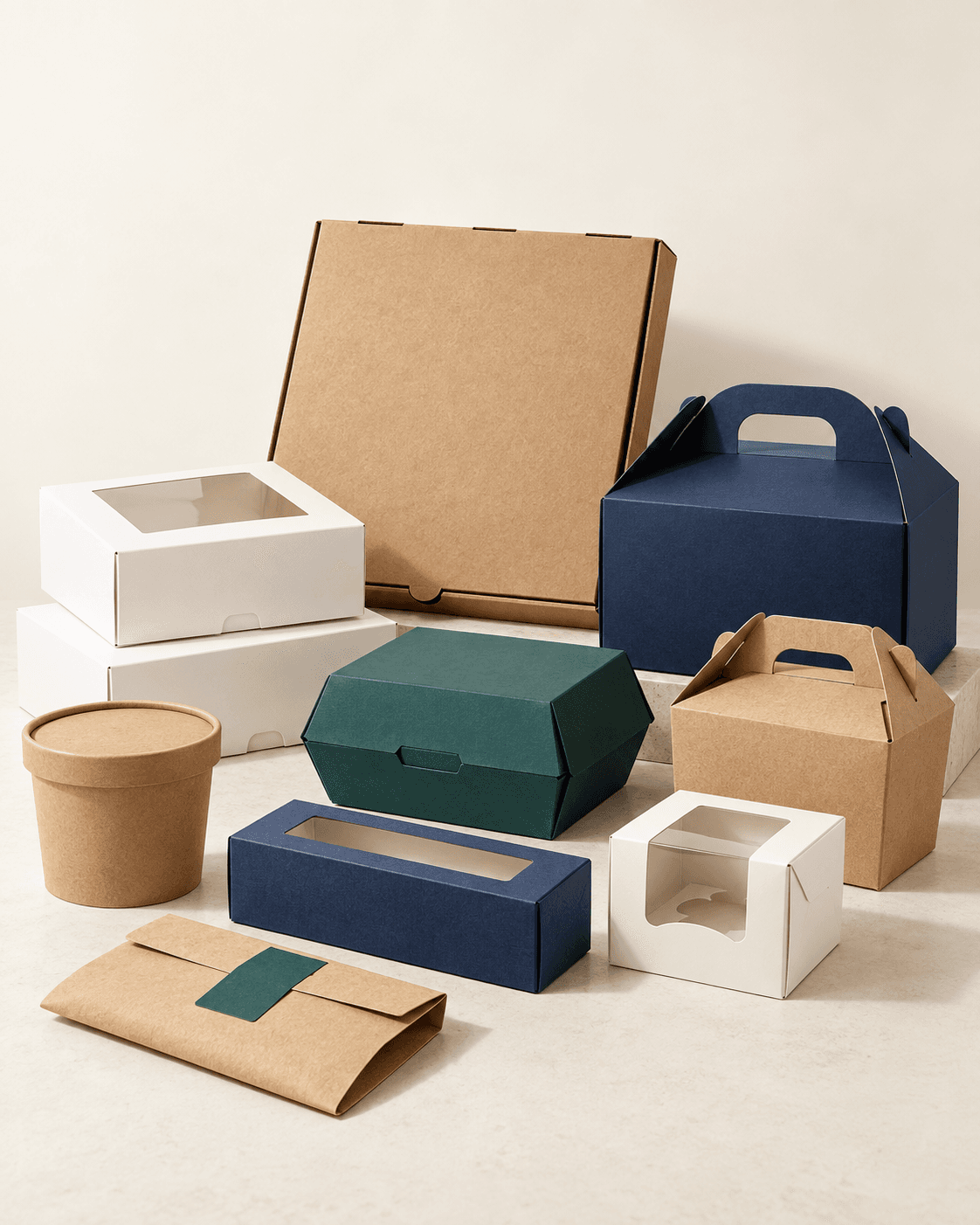 Premium food packaging boxes for bakery, takeaway and restaurant use